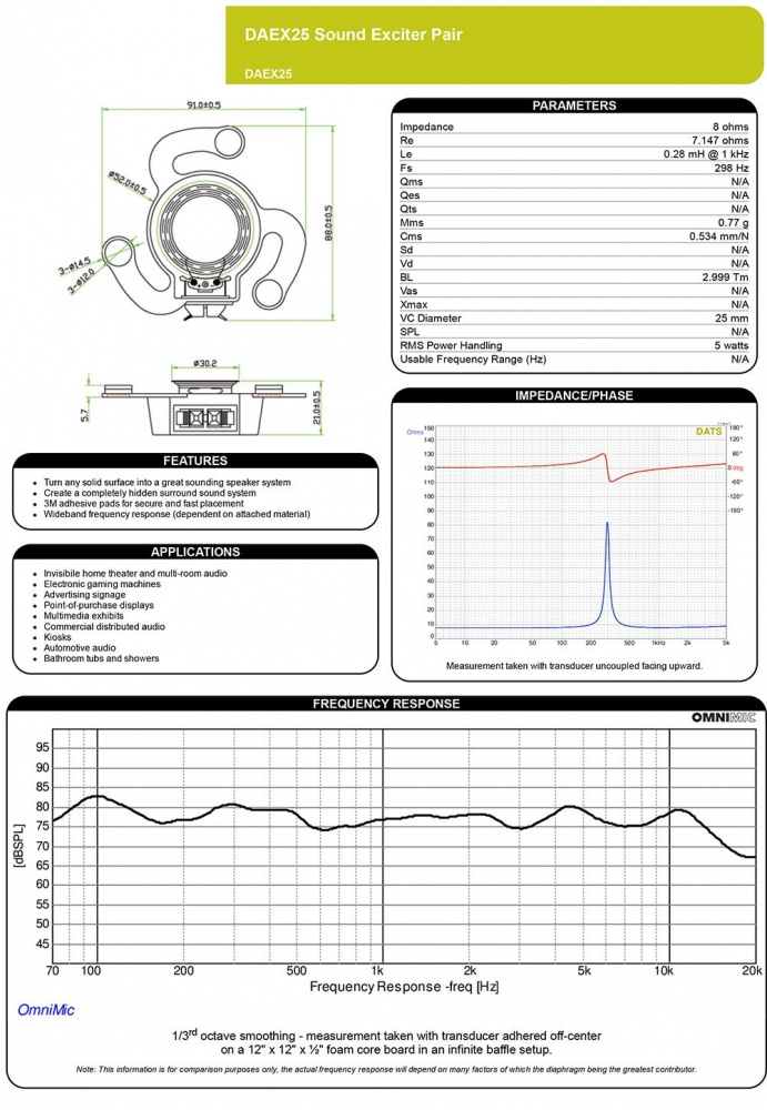 Dayton Audio DAEX25