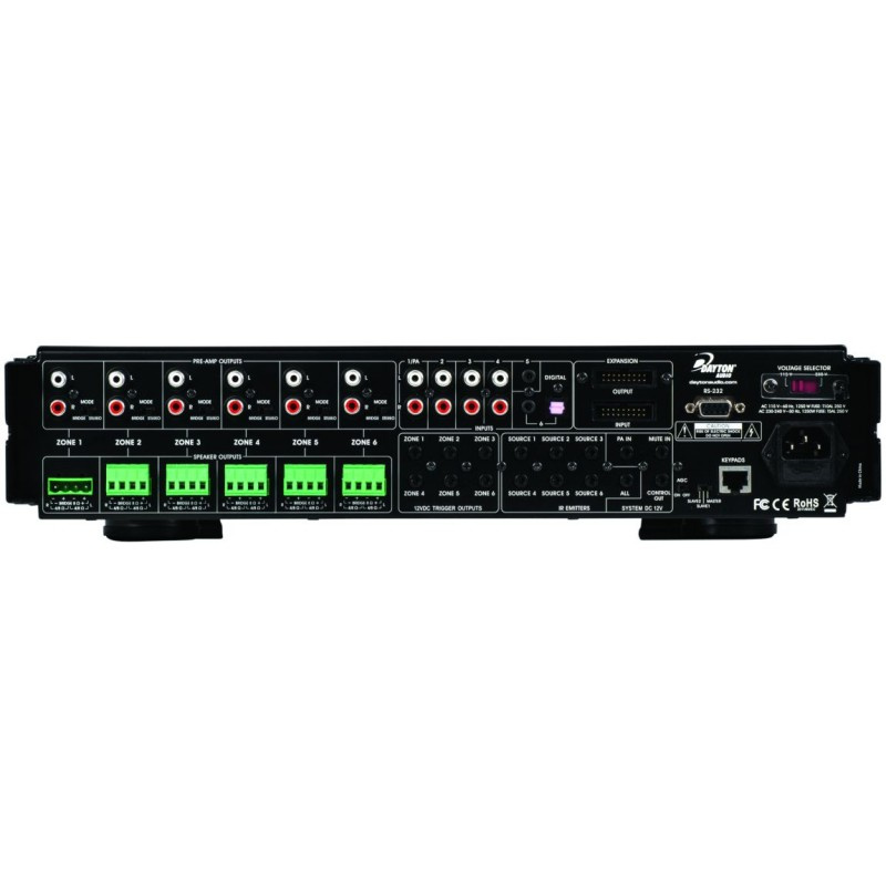 Dayton Audio DAX66 6-strefowy rozproszony system audio