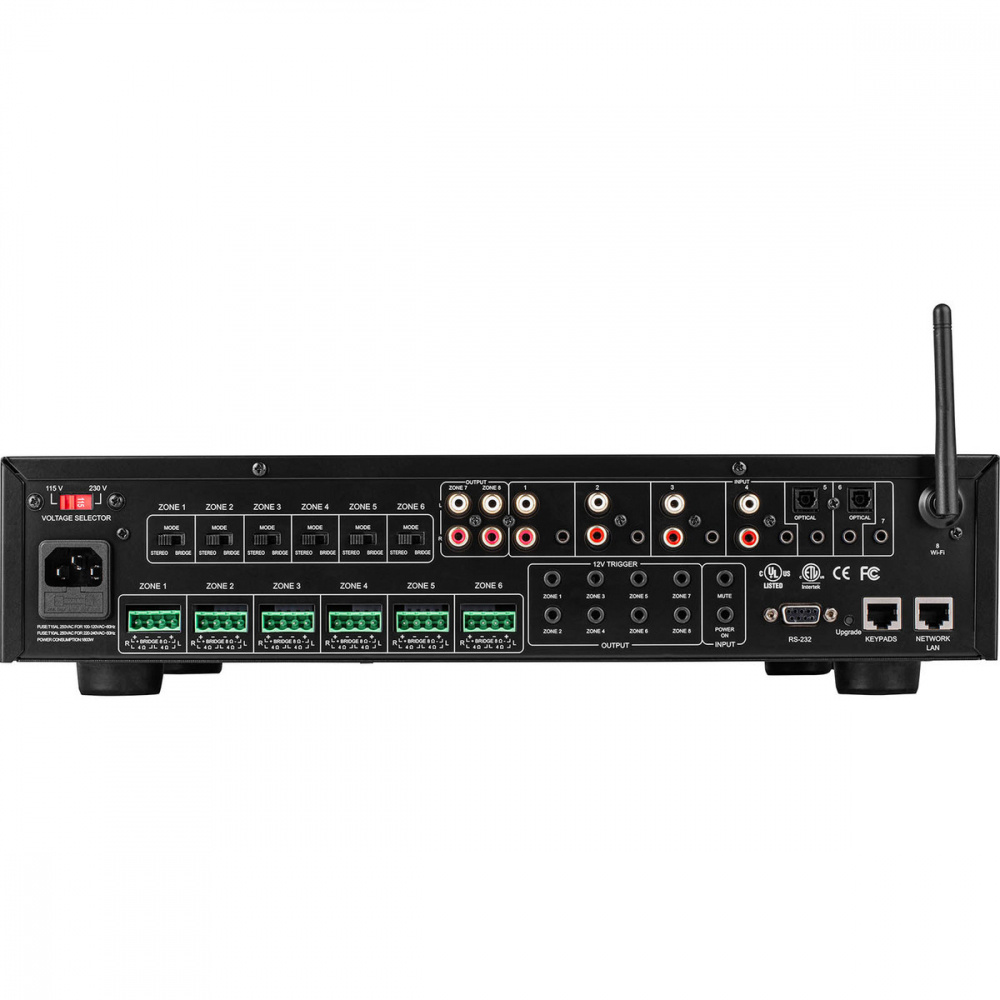 Dayton Audio DAX88, wzmacniacz multiroom z 8 strefami i siecią