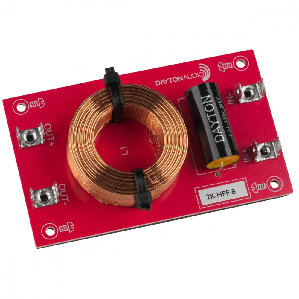 Dayton Audio Filtr górnoprzepustowy 12dB/okt 8ohm, sztuka