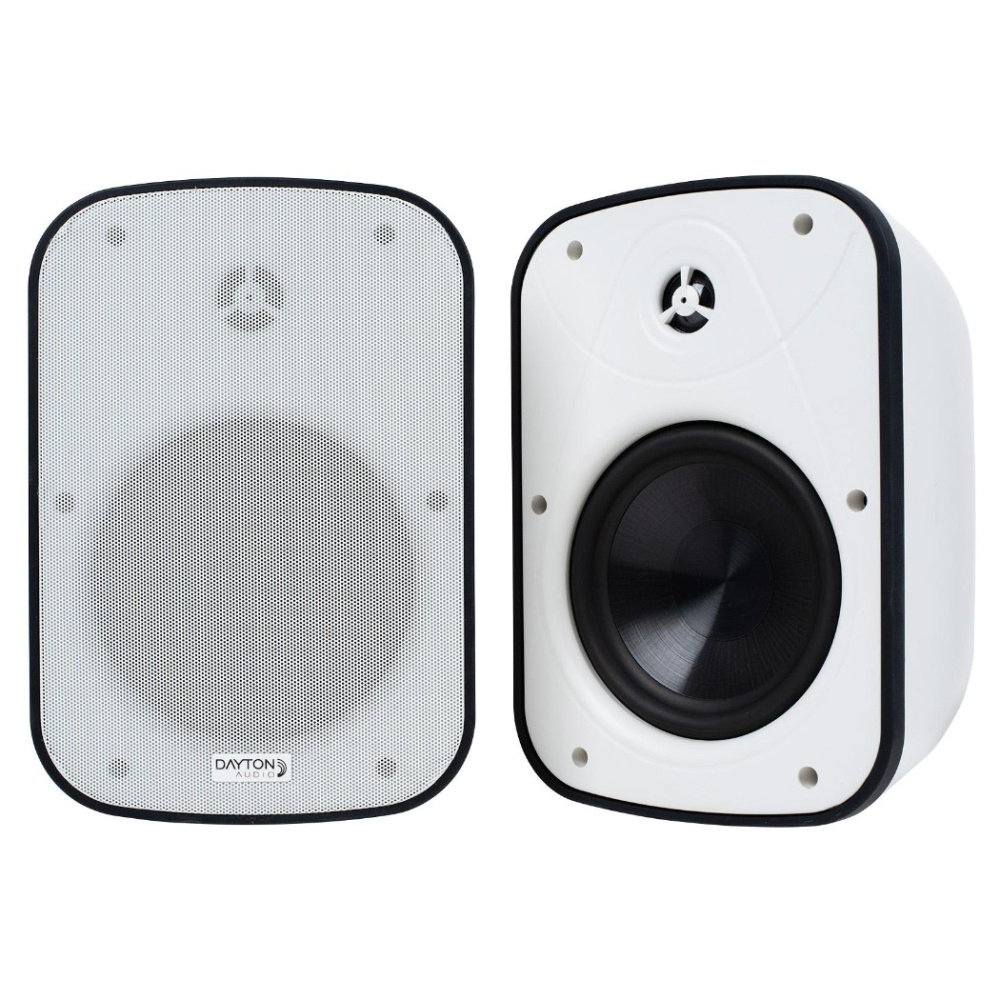 Dayton Audio IO65XP, aktywne 6,5-calowe głośniki zewnętrzne, biała para