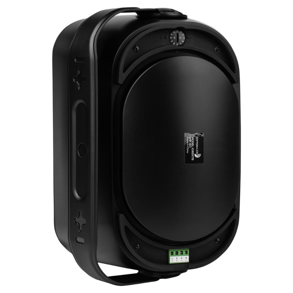 Dayton Audio IO65XTB, 6,5-calowy głośnik zewnętrzny z obsługą 70/100V, czarna para