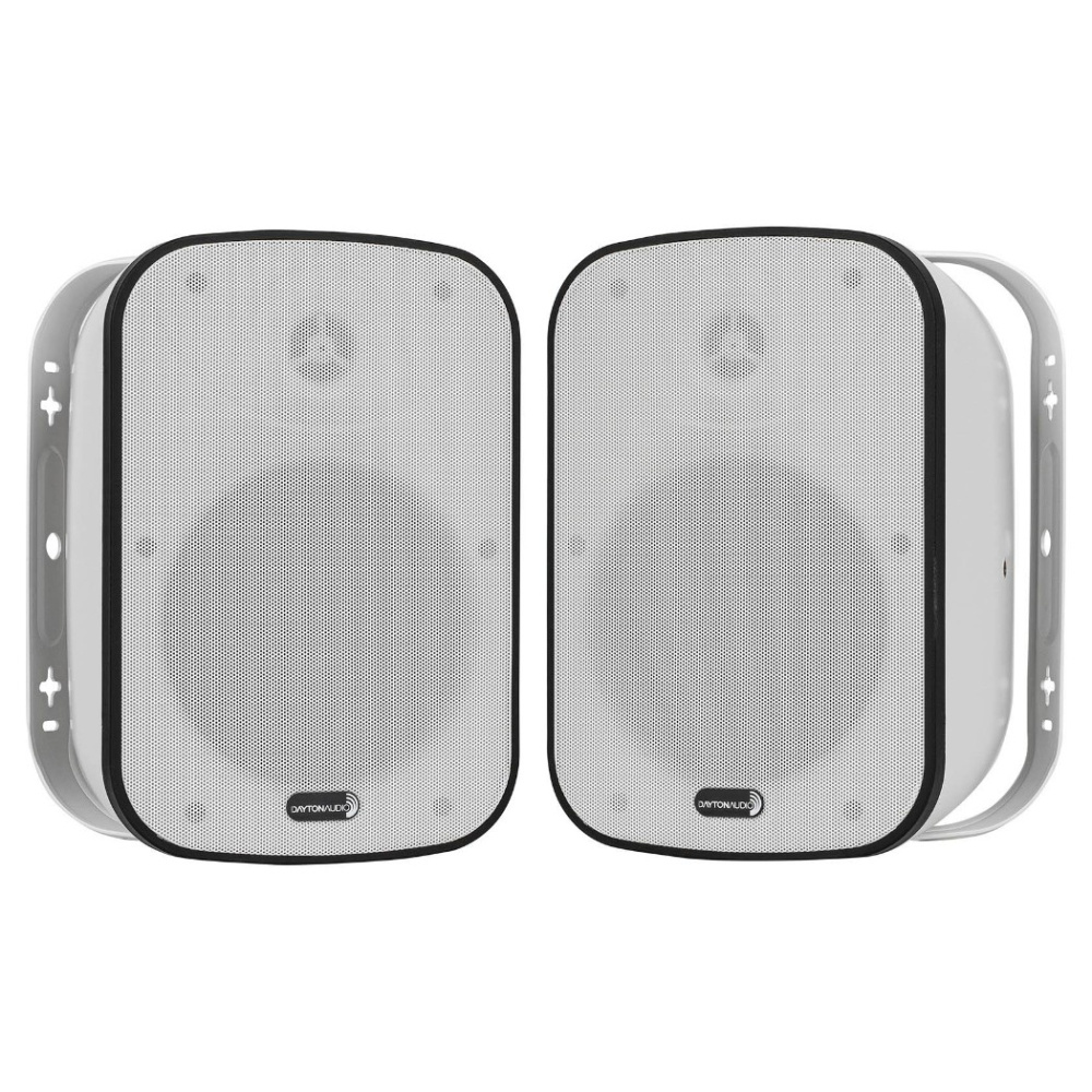 Dayton Audio IO65XTW, 6,5-calowy głośnik zewnętrzny z obsługą 70/100V, biała para