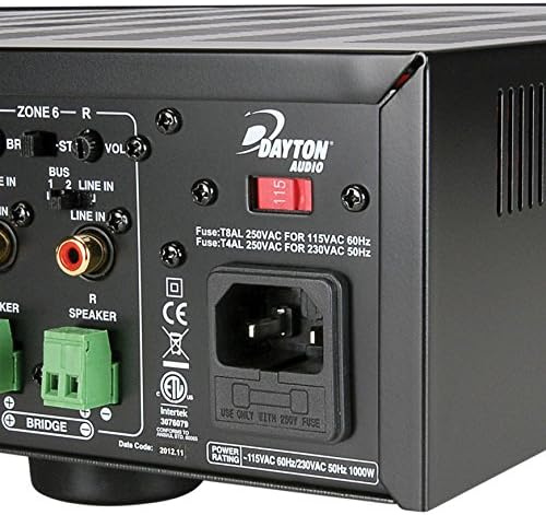 Dayton Audio MA1240a, wzmacniacz wielostrefowy
