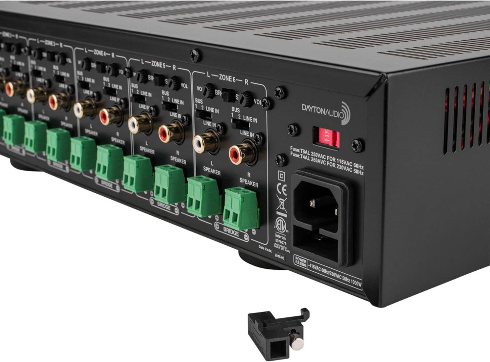 Dayton Audio MA1240a, wzmacniacz wielostrefowy