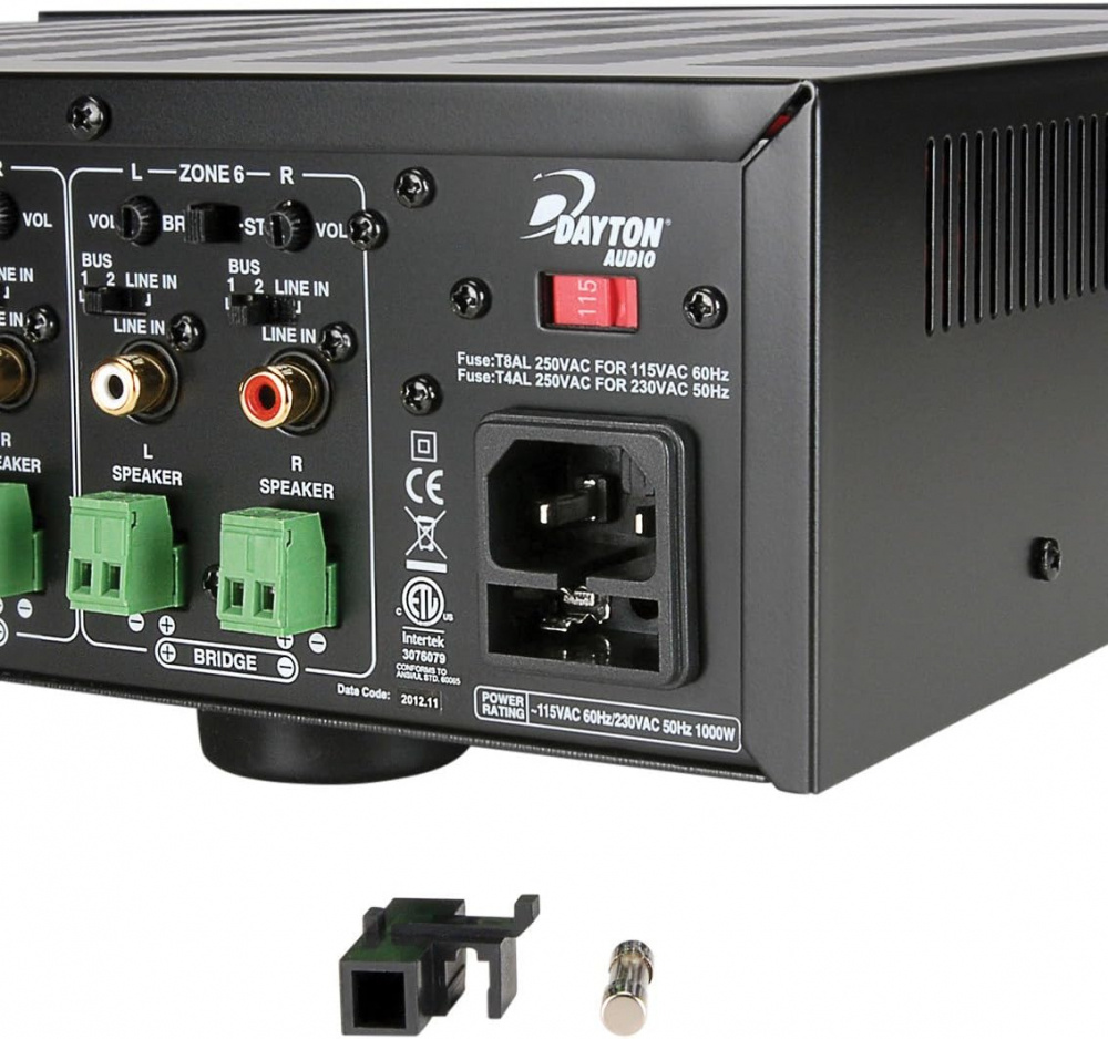 Dayton Audio MA1240a, wzmacniacz wielostrefowy