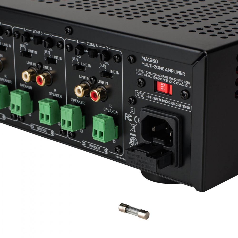 Dayton Audio MA1260, wzmacniacz wielostrefowy