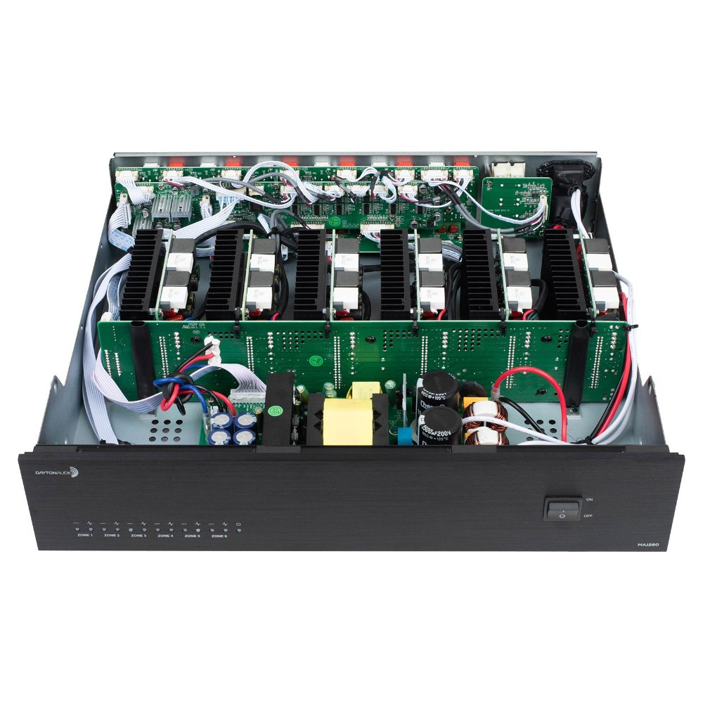 Dayton Audio MA1280, wzmacniacz wielostrefowy