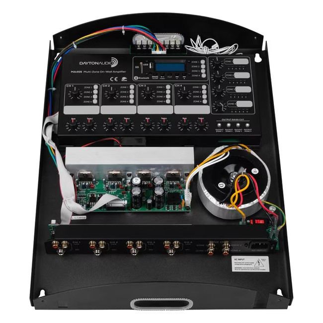 Dayton Audio MA455, wzmacniacz multiroom do montażu na ścianie