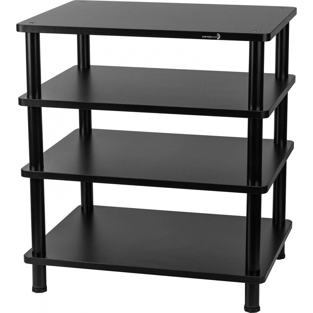 Dayton Audio MS41B, modułowy rack HiFi z czterema półkami