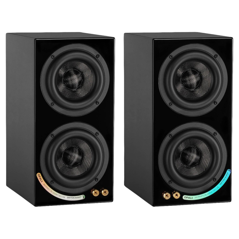 Dayton Audio OPAL1 głośnik podstawkowy, para w kolorze czarnym matowym