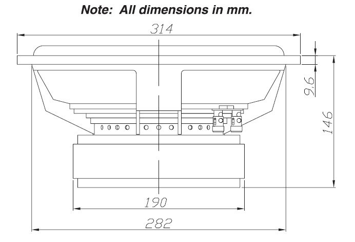 Dayton Audio RSS315HO-4 12 cali