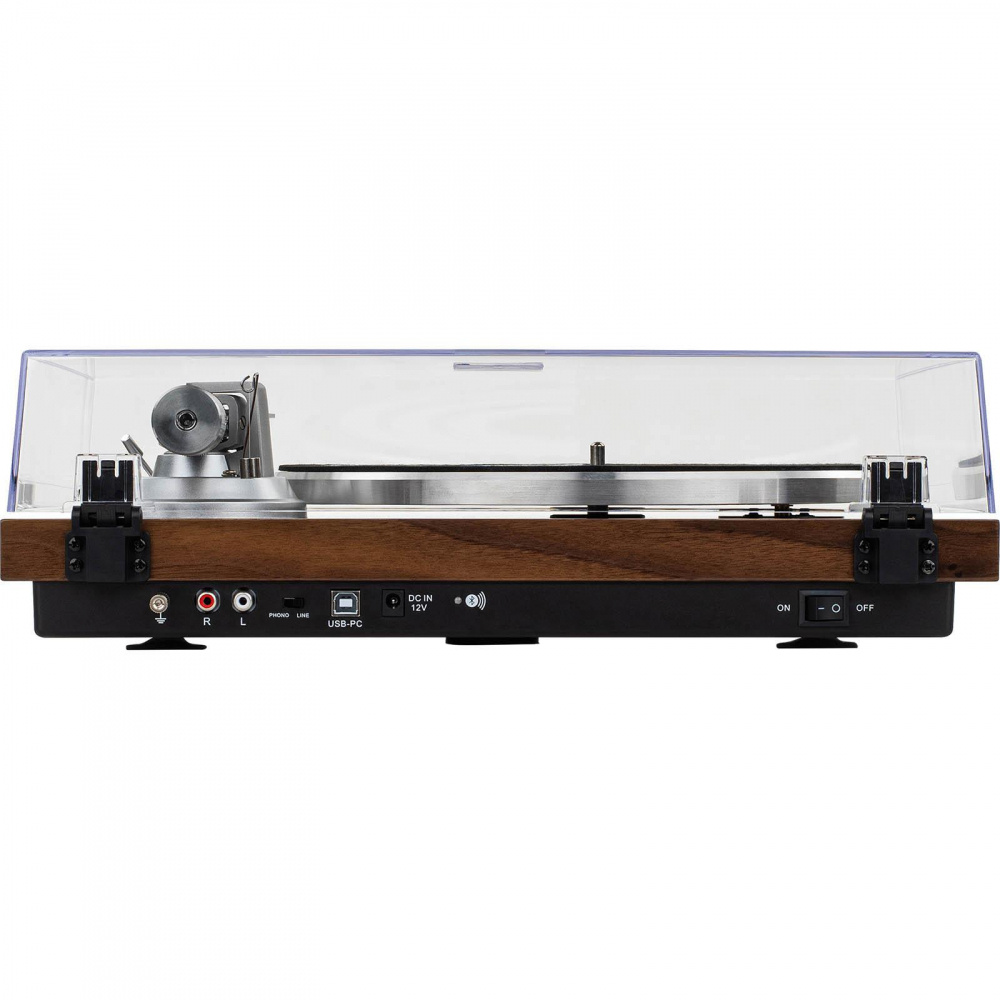 Dayton Audio TT-1BTW, gramofon z BT, USB i wbudowanym RIAA, drewniany
