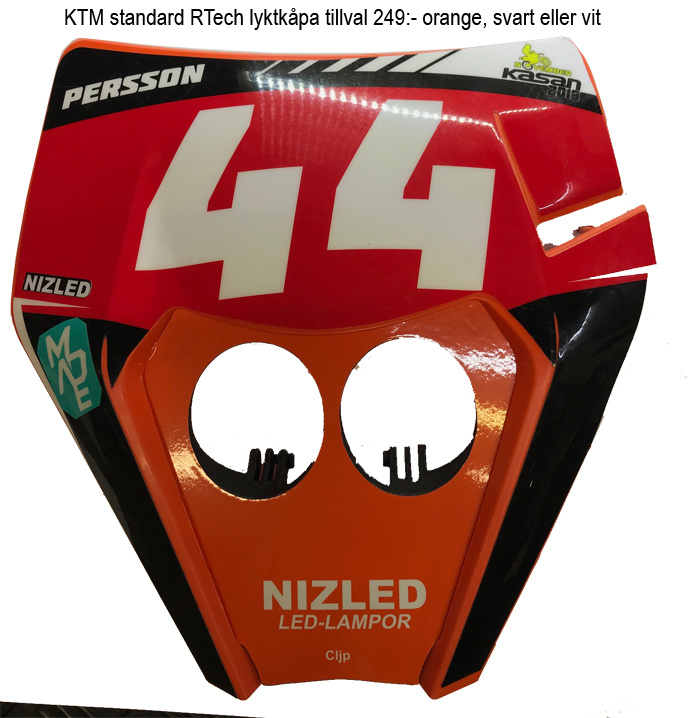 KTM 2017-2019 druk 3D uchwyt lampy Nizled 2xE30F/E40F