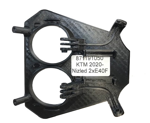 KTM 2020-2023 druk 3D uchwyt lampy Nizled do 2xE30F/E40F