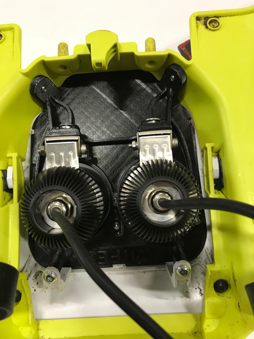 Husqvarna 2020-2023 drukowany 3D uchwyt lampy Nizled 2xR40DRL lub E40D