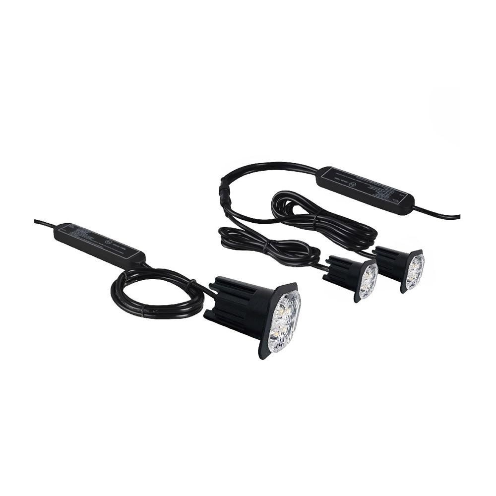 Swedstuff wpuszczane lampy błyskowe LED 2 x 10 W, pomarańczowe