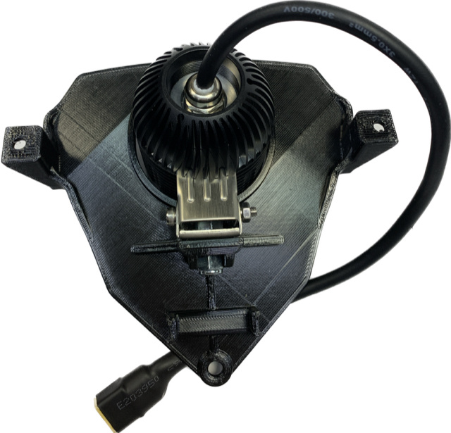 Uchwyt lampy Beta 2020-2026, NIZLED R40DRL zimna biel (40w) bez osłony