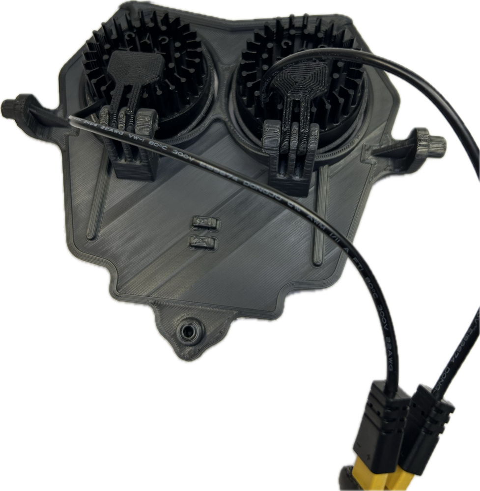 Podwójne światło zimnobiały 80w Fantic 4-suw 2024-, szara naklejka, 2xE406k NIZLED