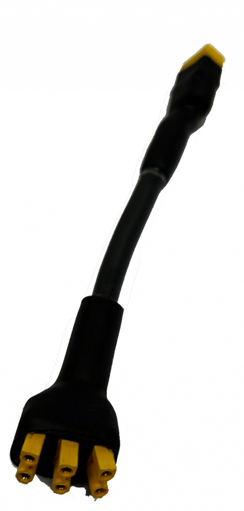 Kabel adaptera do obudowy lampy 2024-, 10cm XT60-XT30x3