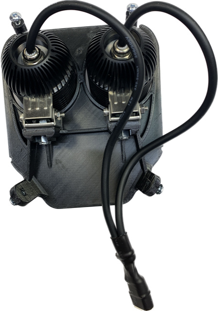 Podwójny uchwyt lampy 80w Husqvarna 2017-2019, NIZLED R40DRL zimna biel