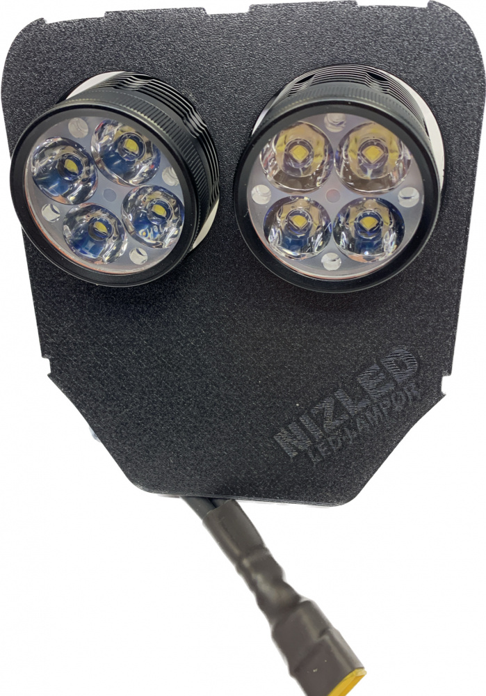 Podwójny uchwyt lampy 80w Husqvarna 2020-2023, NIZLED R40DRL zimna biel