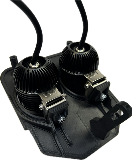 Podwójny uchwyt lampy 80w Husqvarna 2024-, NIZLED R40DRL zimna biel