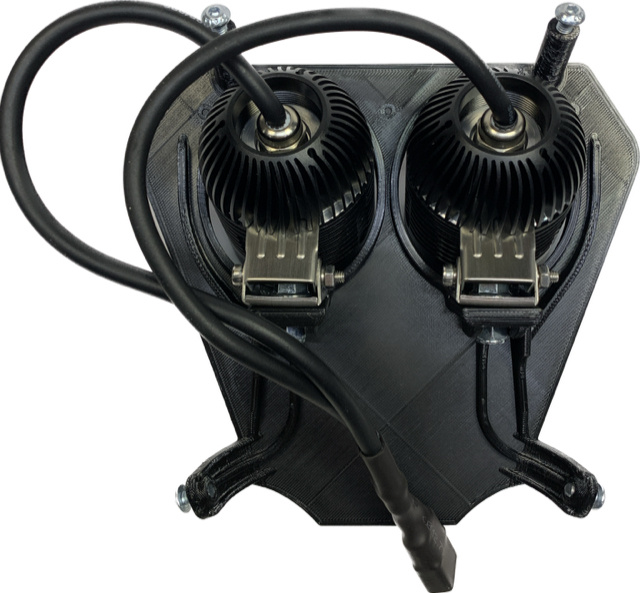Uchwyt lampy zimna biel KTM 2020-2023, 75 W z 2x NIZLED R40DRL