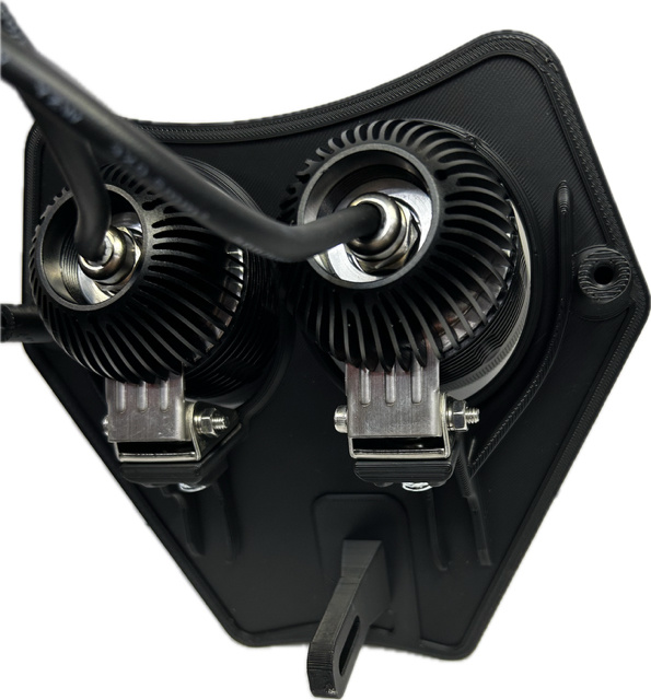 Uchwyt lampy zimna biel KTM 2024-, z 2x NIZLED 72 W R40DRL