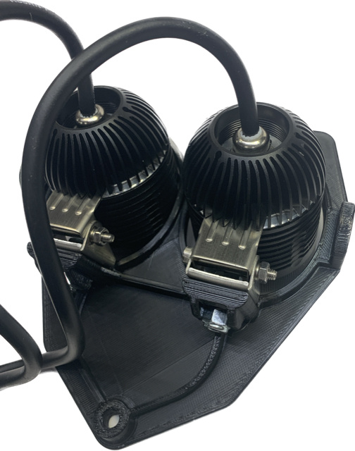Mocowanie lampy Sherco 2012-2023, 80W z 2 szt. NIZLED R40DRL