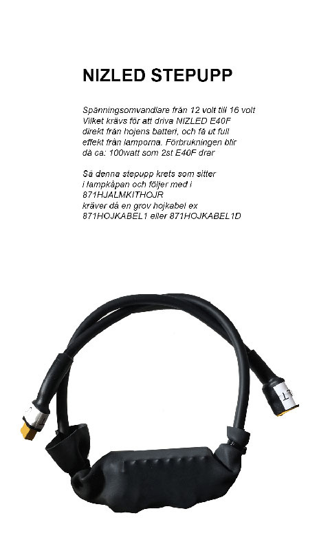 TM Racing 2020-2025, biała, ciepła biel 1xE40F5K (50 W) osłona lampy