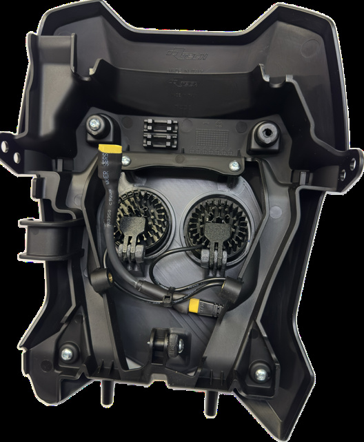 Podwójne światła zimnobiały 80 W Triumph 2024-, czarny, 2xE406k NIZLED