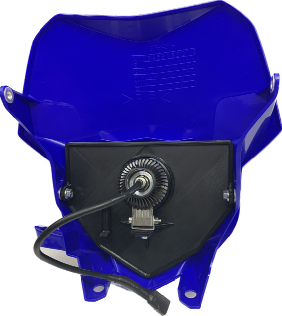 Pojedyncza osłona wejściowa 40 W Yamaha niebieska 2019-2025, NIZLED R40DRL