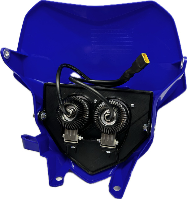 Podwójna osłona wejściowa 80 W Yamaha WR niebieska 2019-2025, NIZLED R40DRL