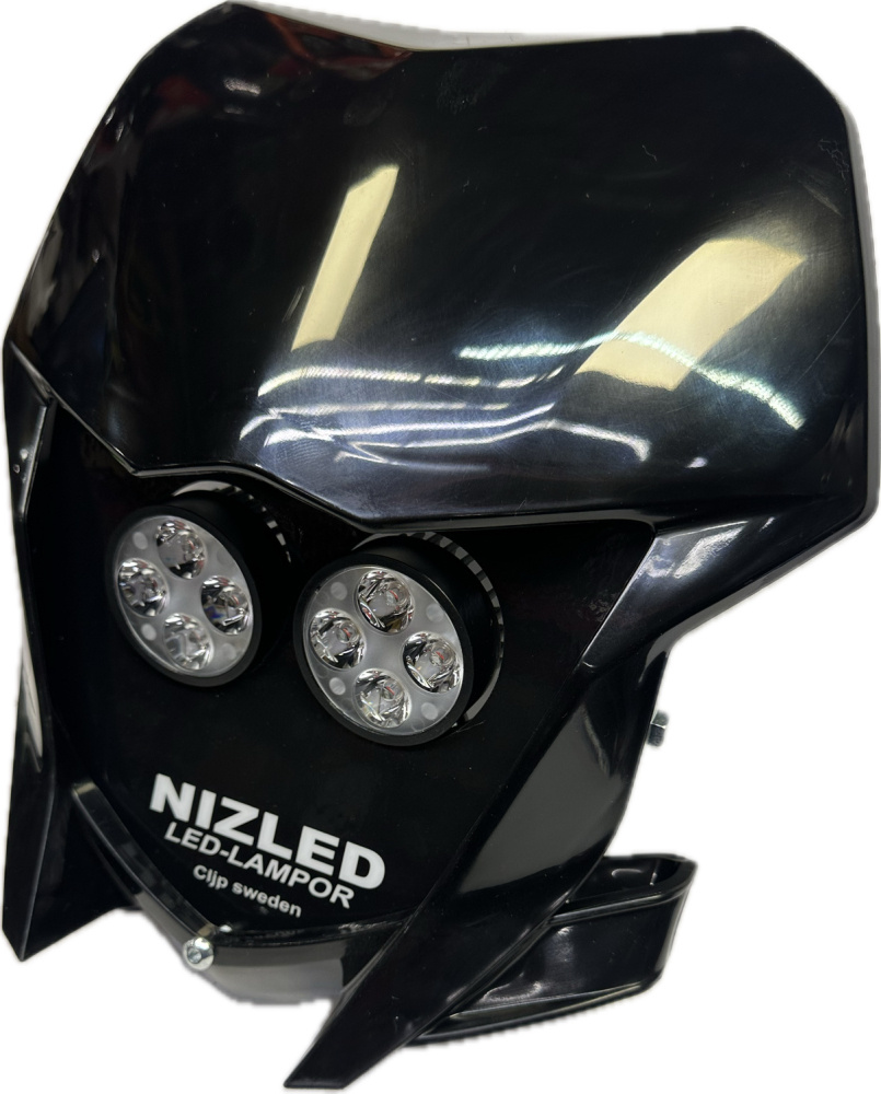 Podwójna osłona lampy zimna biel 80w Yamaha WR 2019-2026, czarny, 2xE406k