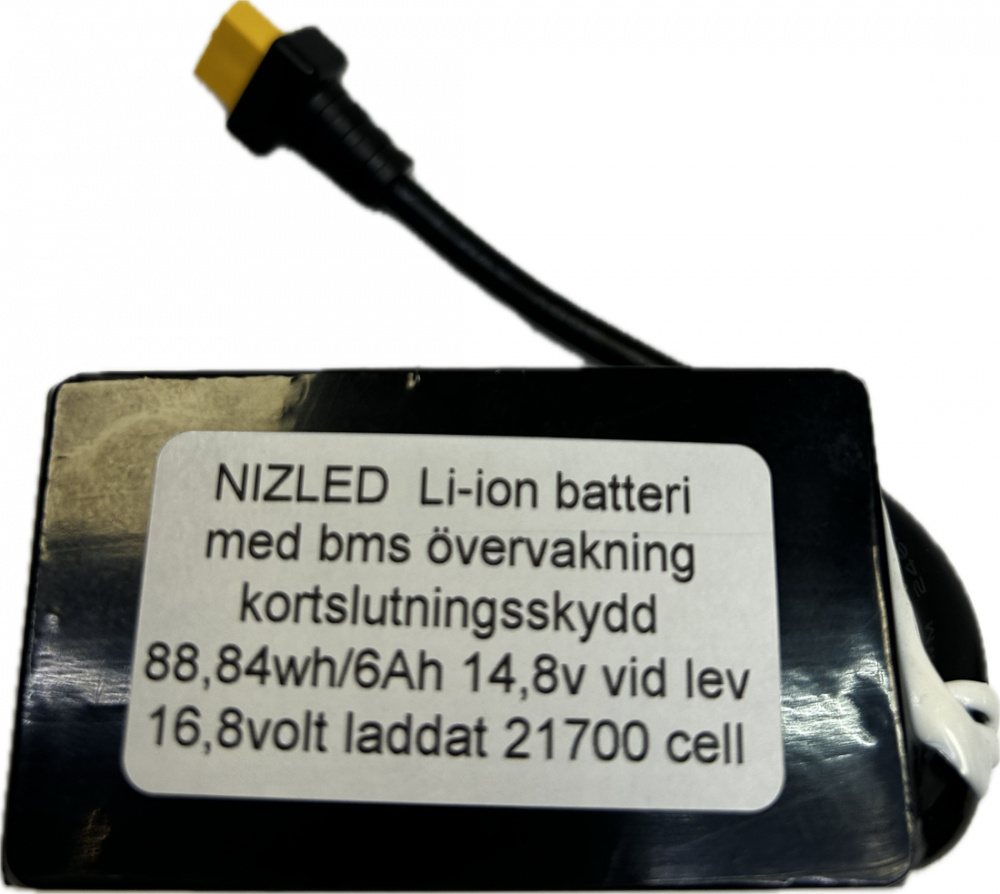 Akumulator Li-ion 16,8 V (2024) 6 Ah Vapcell, najlepsze ogniwa, do E40F świeci 1,5 h z zestawem podwójnym