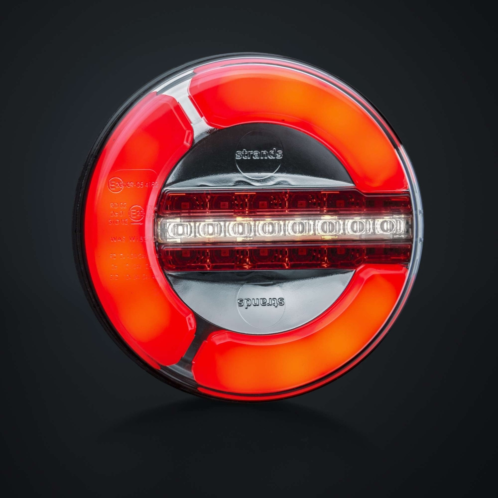 Strands Lampa tylna LED 3 komory 12-24V, średnica 142Mm pozyc./cofanie/przyciemnienie