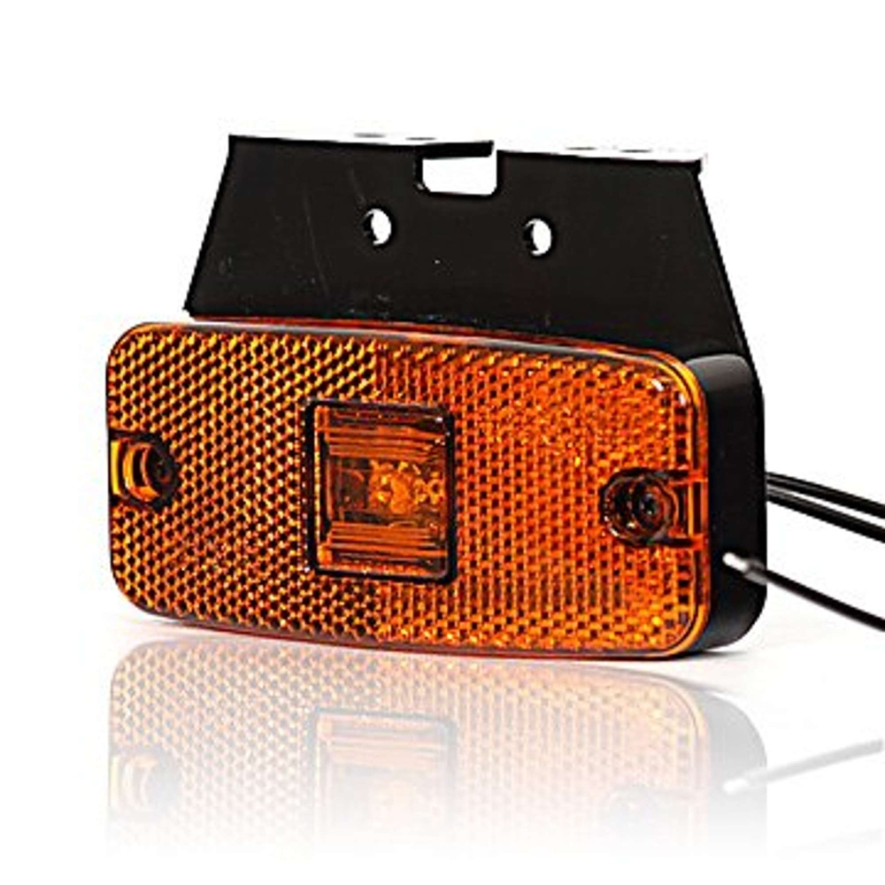 Strands boczne światło obrysowe LED 111X50Mm pomarańczowe 12-24V, 12-24V E-homologacja