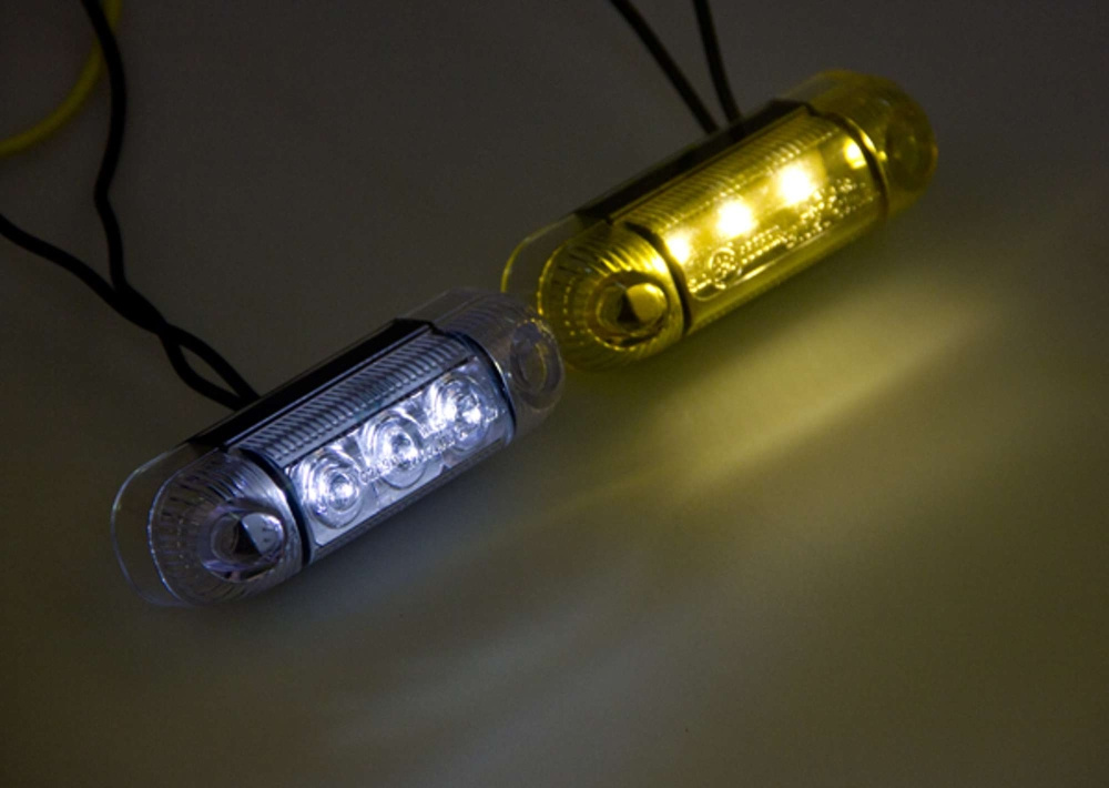 Strands światło pozycyjne 3 LED żółte, 12-24V