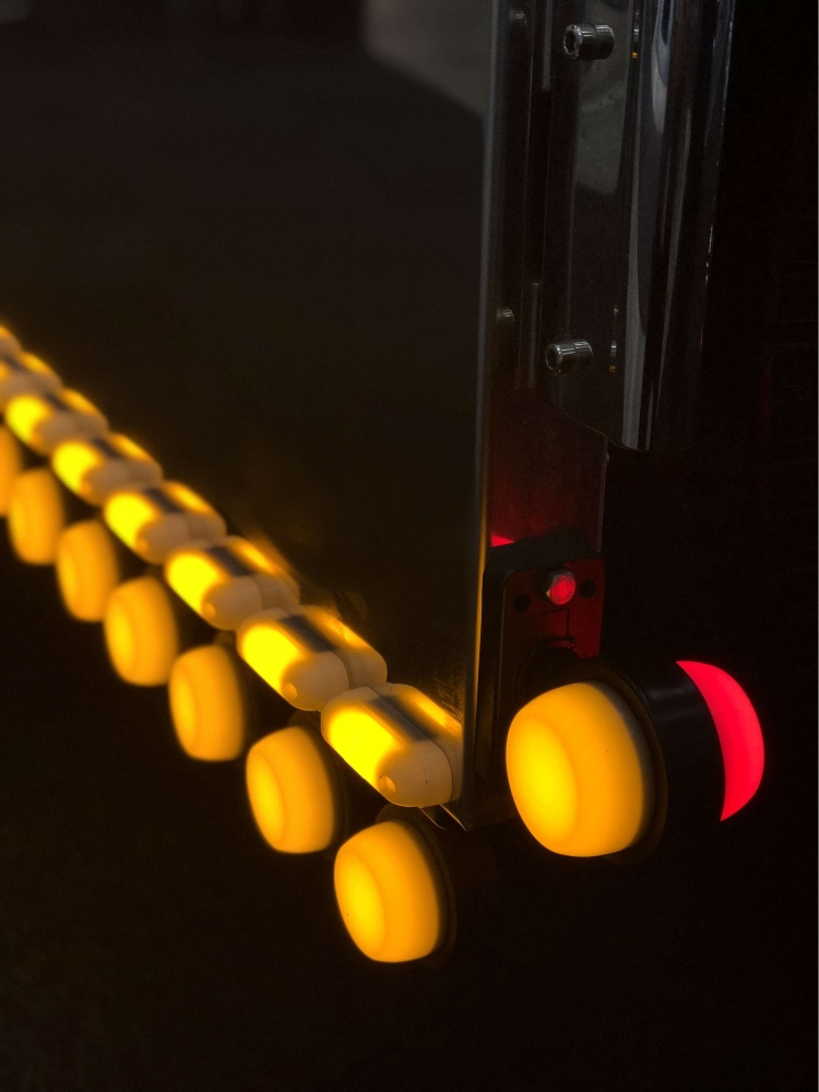 Strands neon 3 LED pomarańczowy, 12-24V, z homologacją E