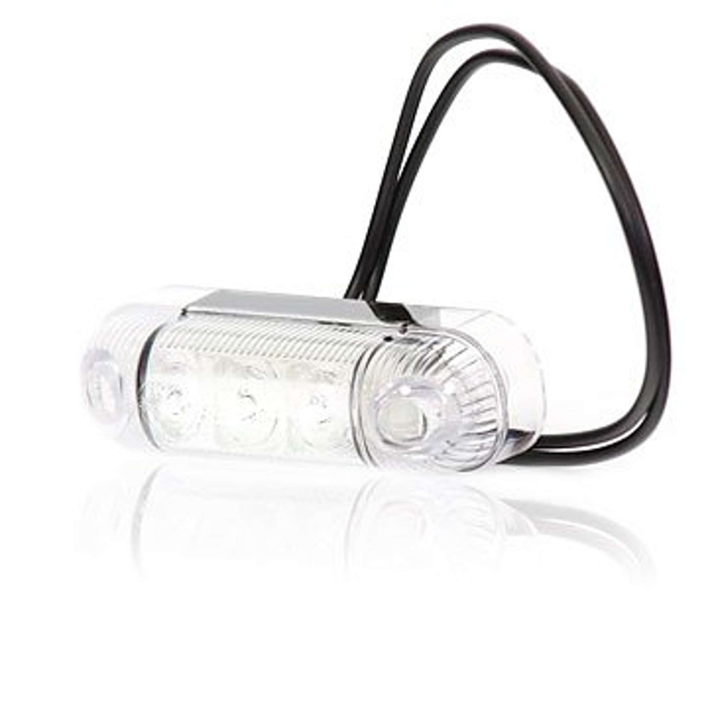 Strands światło pozycyjne 3 LED białe, 12-24V, z homologacją E