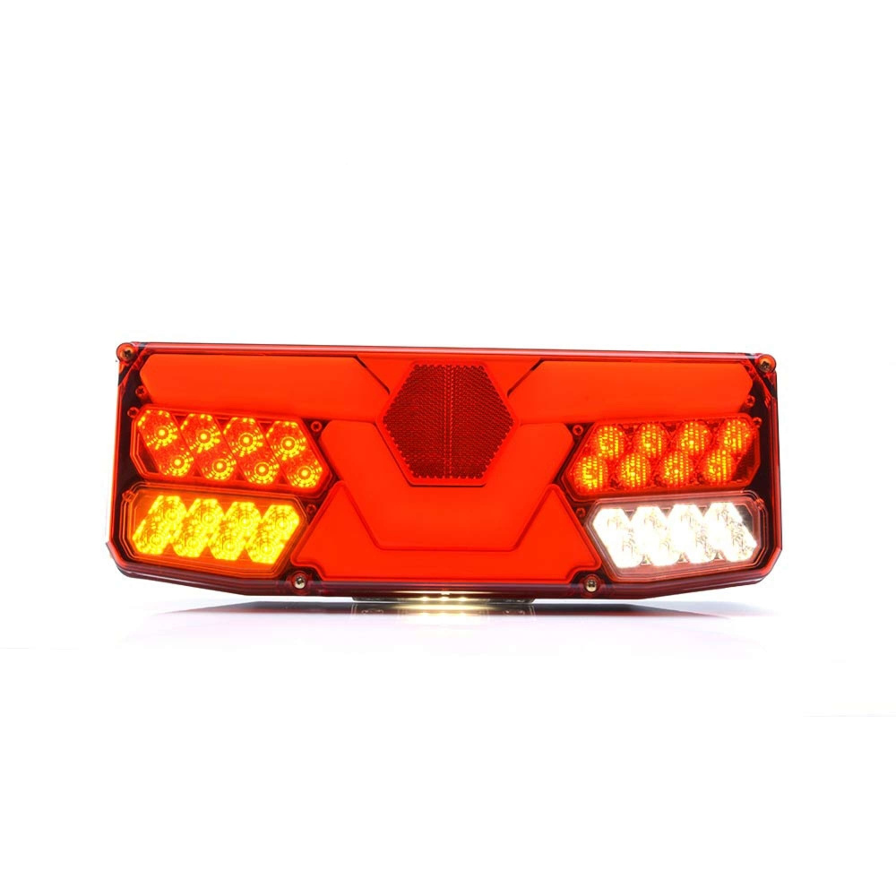 Strands tylna lampa 5-komorowa LED samochodowa lewa, z oświetleniem NS w dół 12/24V