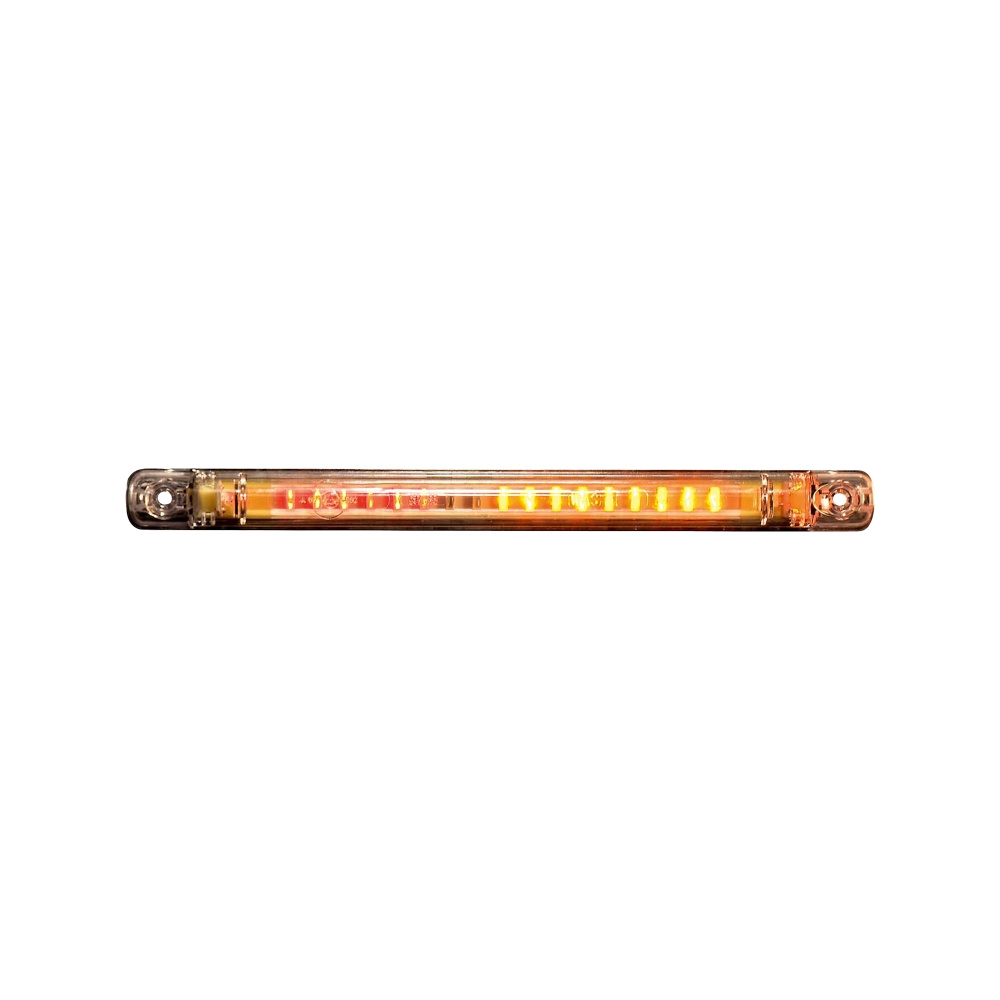 Strands światłowodowe tylne/stop/kierunkowskaz, 237 mm długości 12-24V, białe szkło