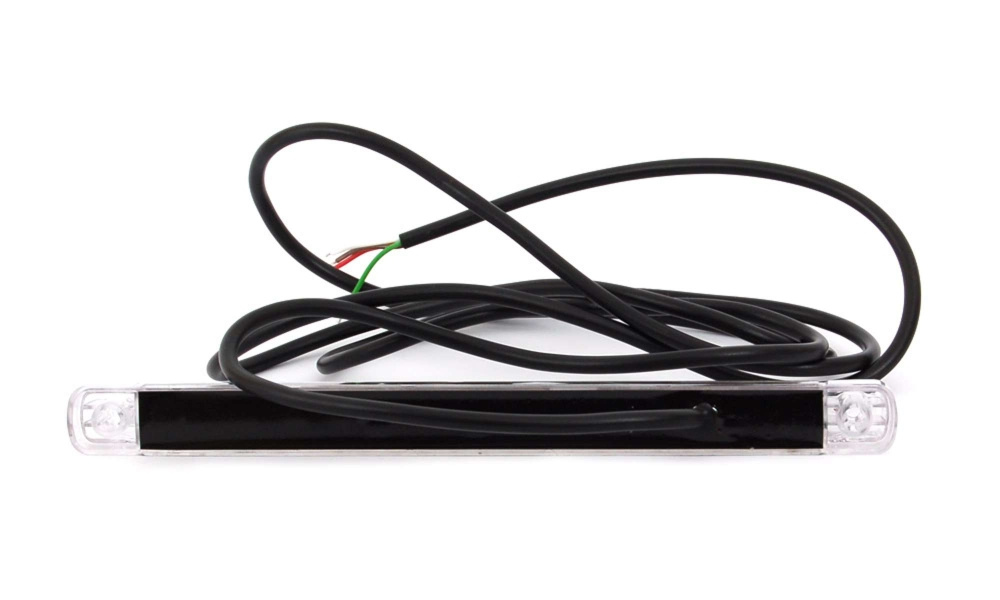 Strands światłowodowe tylne/stop/kierunkowskaz, 237 mm długości 12-24V, białe szkło