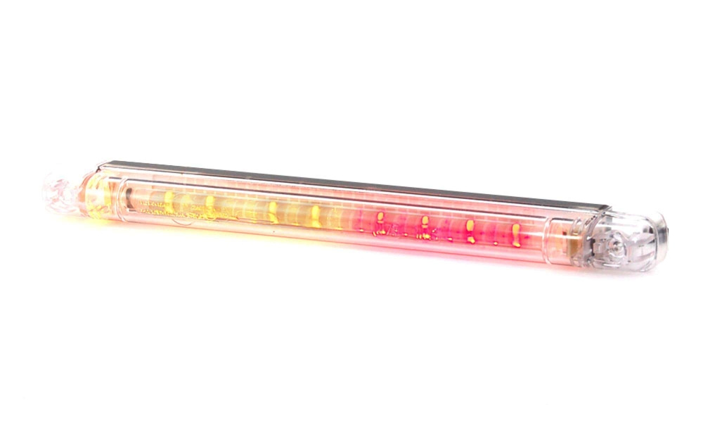 Strands światłowodowe tylne/stop/kierunkowskaz, 237 mm długości 12-24V, białe szkło