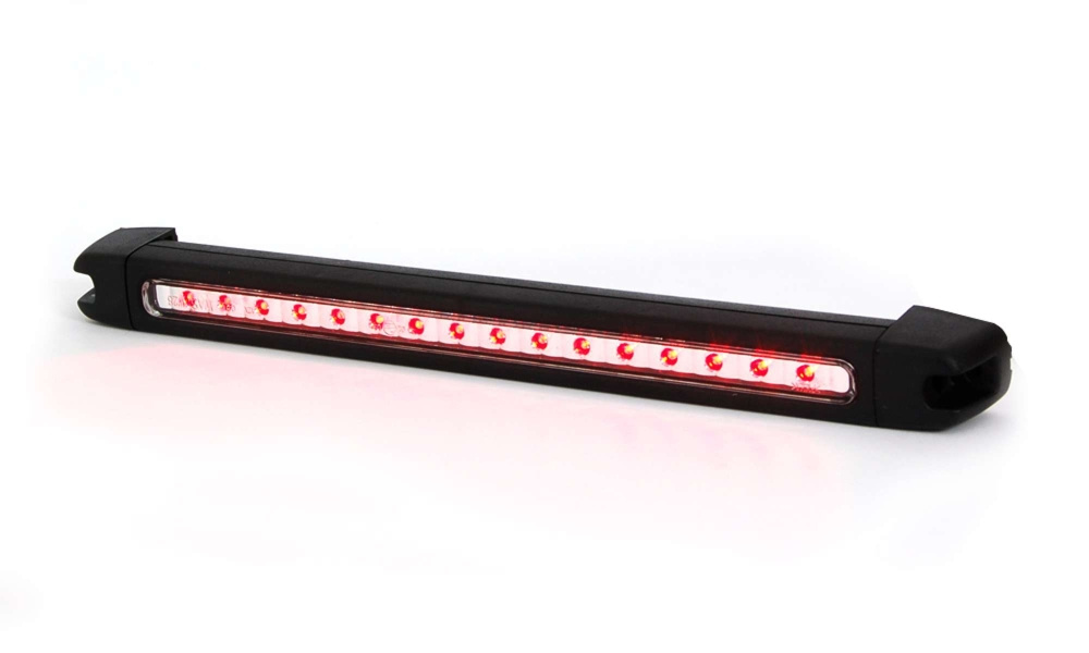 Strands podłużne światło stop LED 24V, 333x30x32 mm, obrotowe