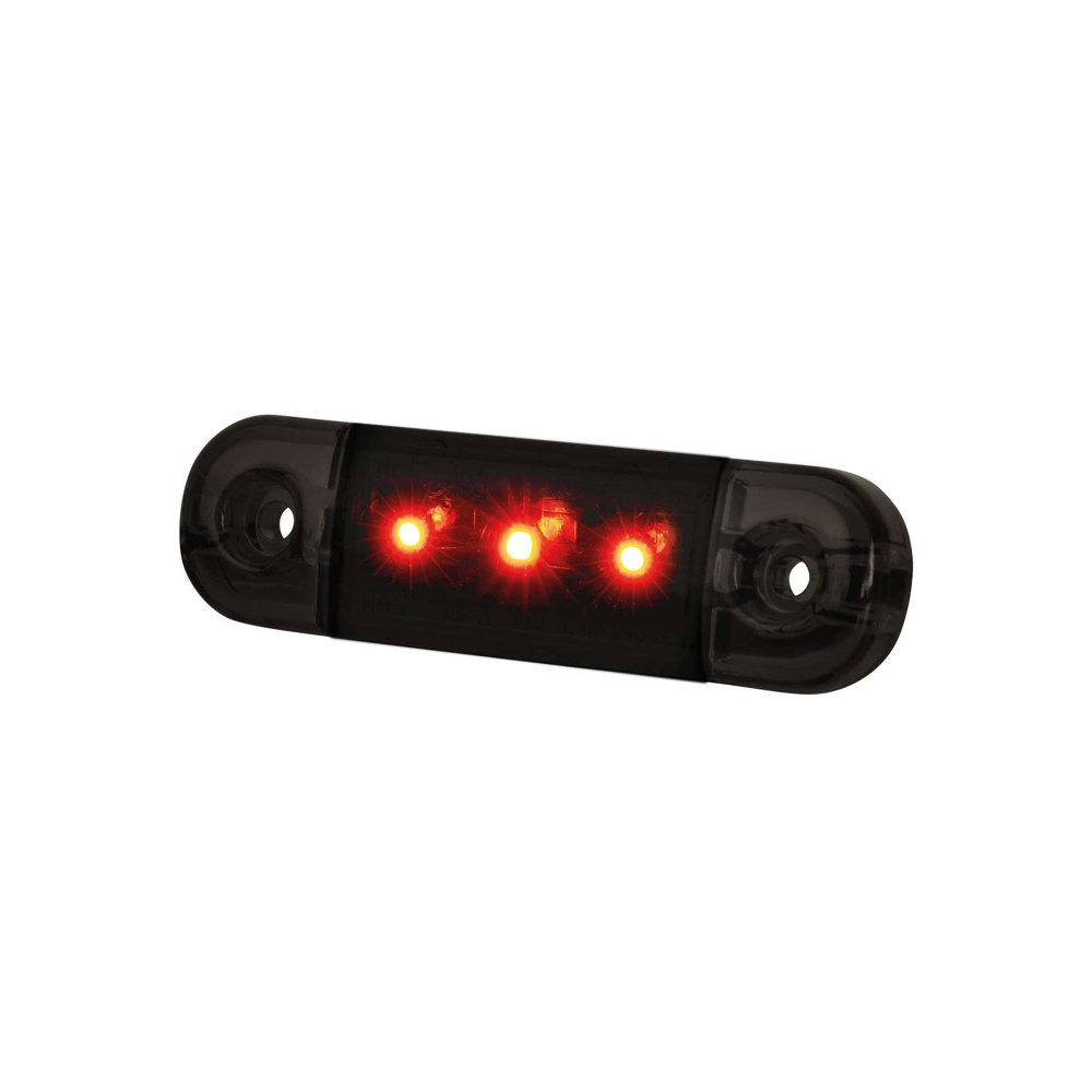 Strands Dark Knight Slim światło pozycyjne 3 LED, czerwone LED, przezroczyste szkło