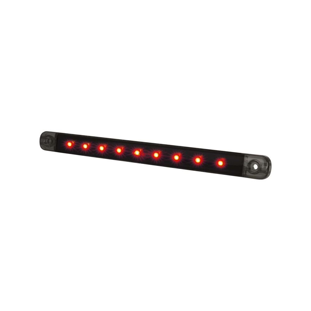 Strands Dark Knight Slim światło pozycyjne 9 LED, czerwone LED, przezroczyste szkło