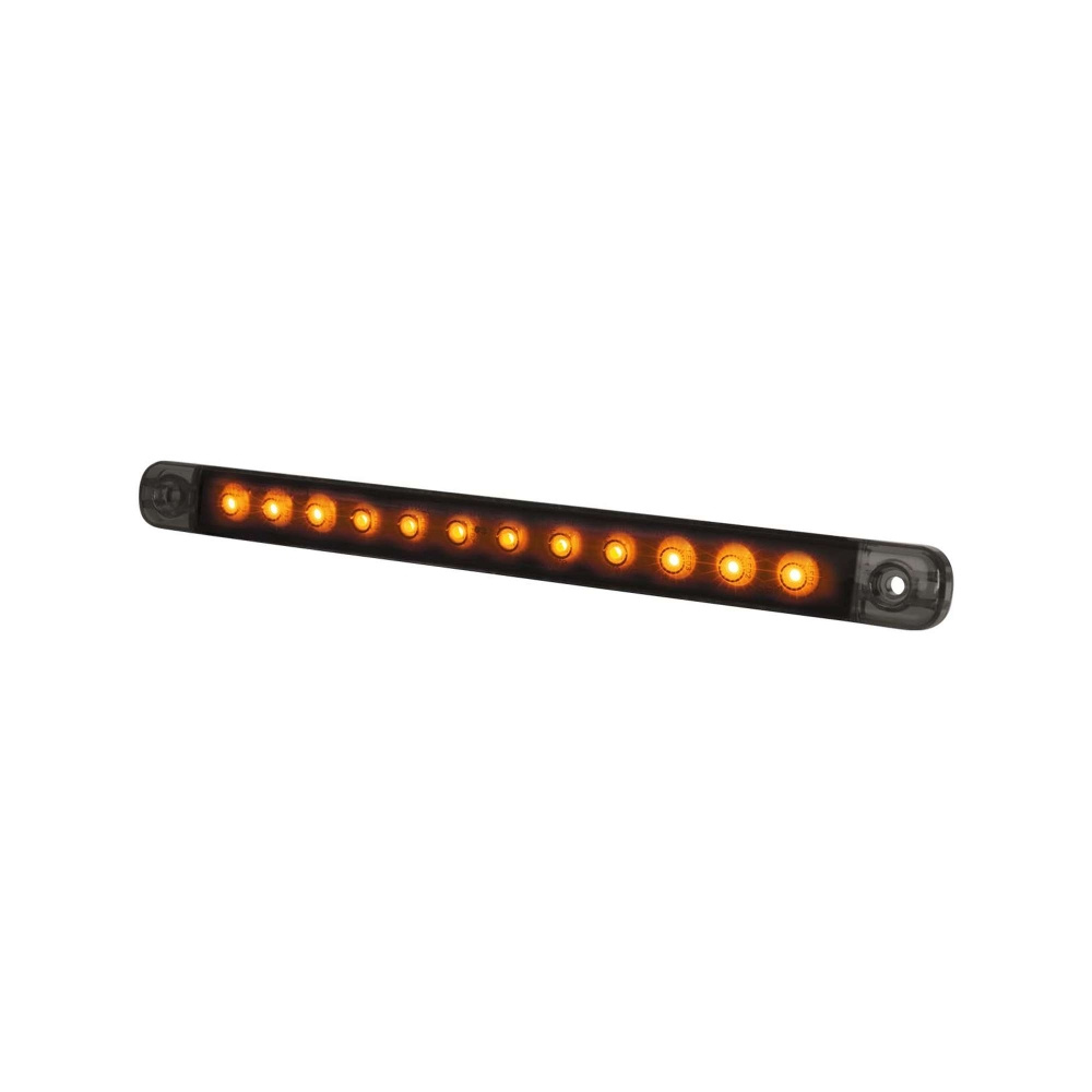 Strands Dark Knight Slim kierunkowskaz LED, pomarańczowe LED, przezroczyste szkło