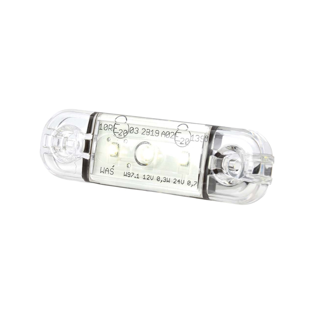 Strands światło pozycyjne białe Slim 3 LED, 9-36V IP68. Z homologacją E.